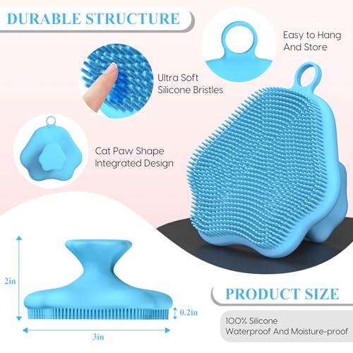 VWMYQ Silicone Face Scrubber - Gentle Exfoliating Facial Cleansing Brush