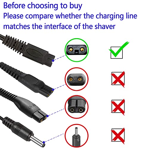 INVODA USB Shaver Charger Cable for Men's Solo Body Trimmer with Brush