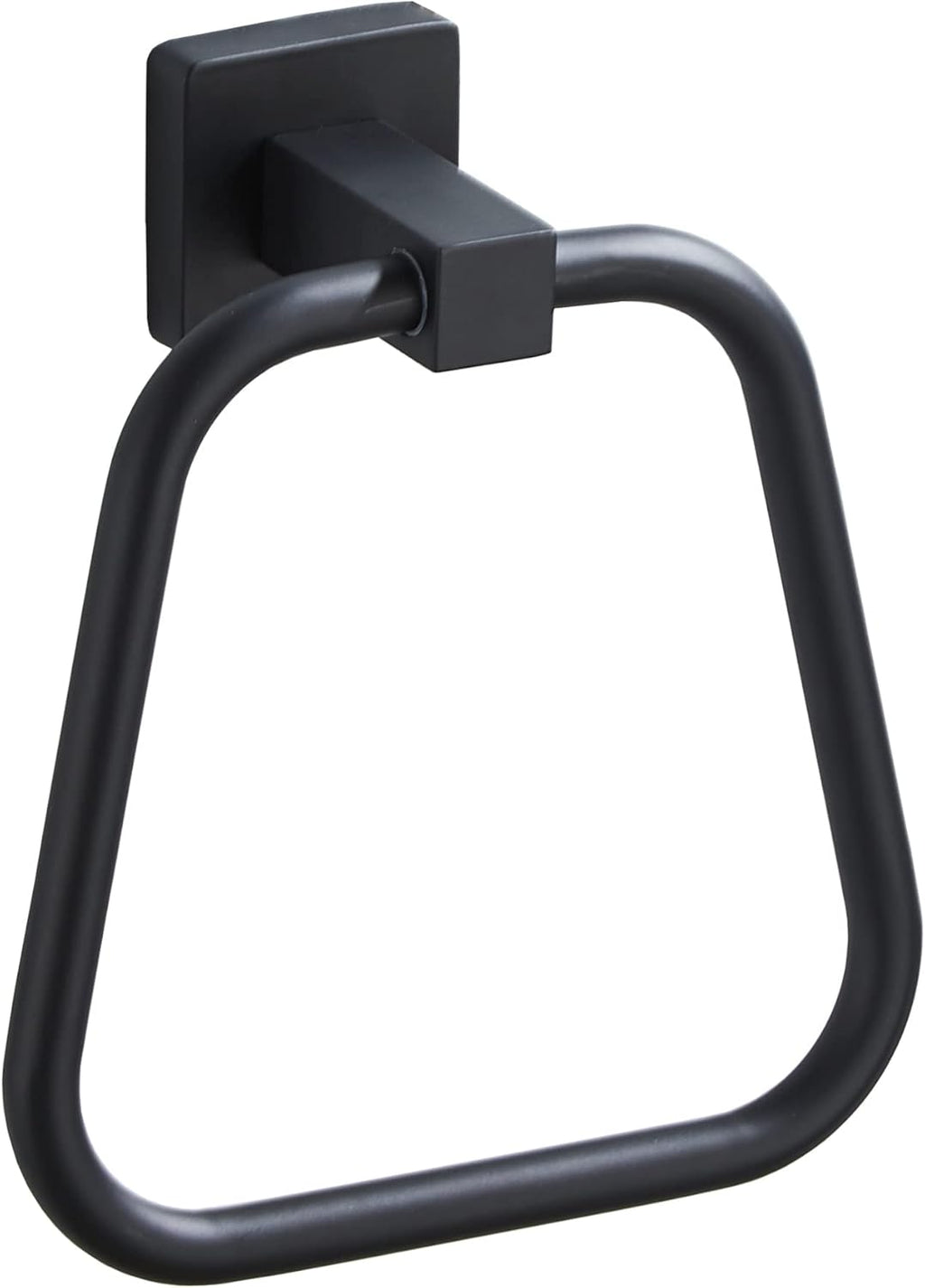Skiennix Matte Black Towel Ring - Heavy Duty Stainless Steel Wall Mount for Bathroom & Kitchen