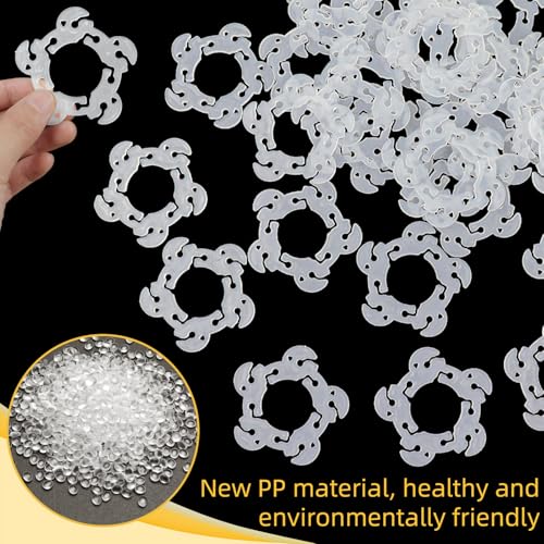 50 Reusable Balloon Clips for Flower Decorations - Durable PP Plastic
