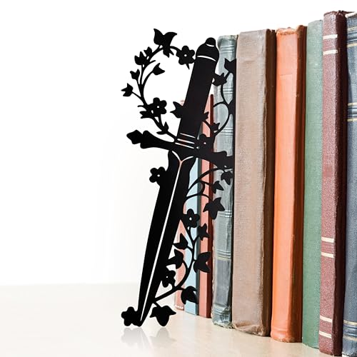 Medieval Dagger Bookend Decor – Fantasy Home Accent for Men