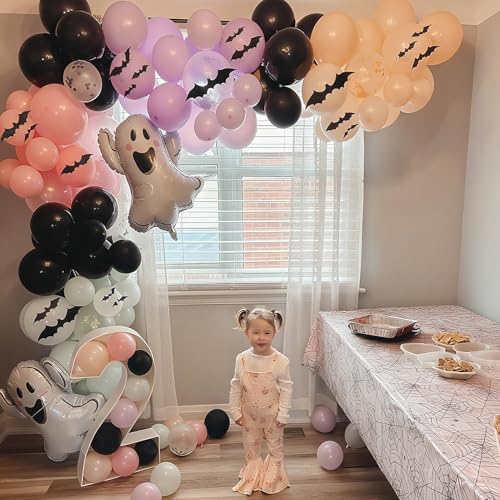 3PCS Ghost Foil Balloons for Halloween Party Decor