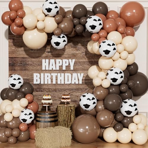 Western Cow Print Balloon Arch Kit - Cowboy Party Decorations