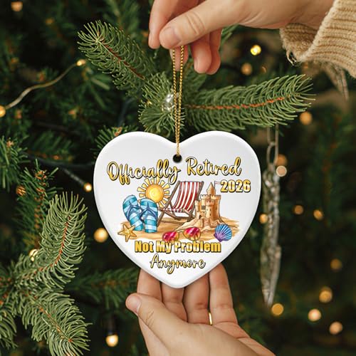 Retirement Ornament 2026 Ceramic Gift - Officially Retired Edition