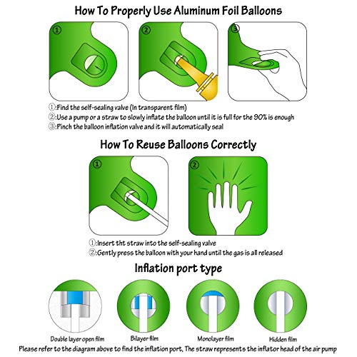 40-Inch Green Number 8 Balloon - Self-Inflating Foil Decoration