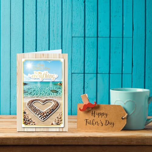 Happy Father's Day Card for Husband from Wife - Romantic Beach Design