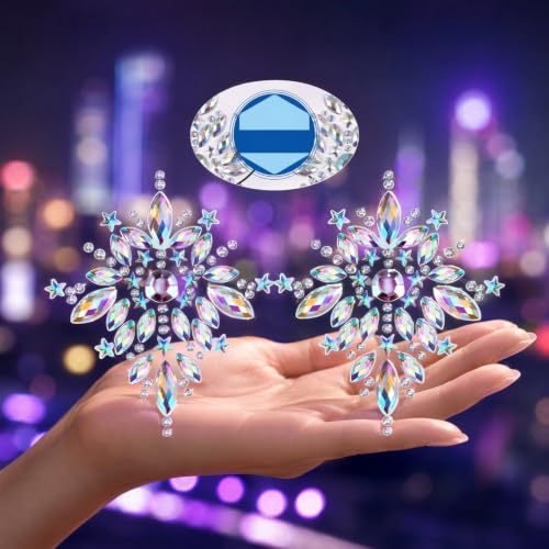Holibanna Rhinestone Face Jewels & Body Stickers for Festival Makeup