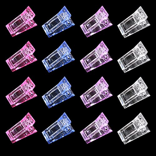 VNC 20 Pcs Polygel Nail Tips Clips - Quick Building Extension Clamps