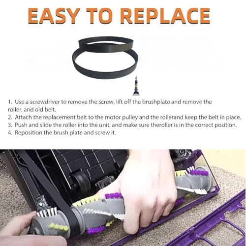 Replacement Vacuum Belts for Bissell Cleanview Upright Series - 2 Pack