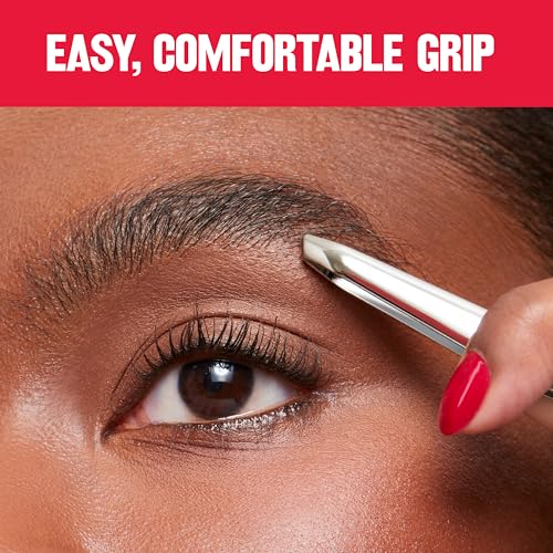Revlon Slant Tip Tweezers - Stainless Steel Precision Eyebrow Tweezer