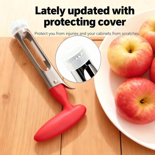 Stainless Steel Apple Corer Tool with Serrated Edge - Easy Grip