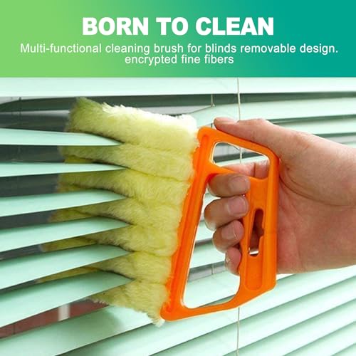 7-Finger Blind Cleaner Tool Set - 4-Pack Dusting Brush Kit