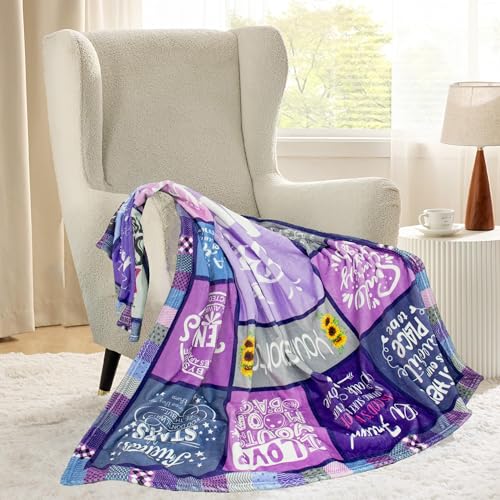 Cozy Best Friend Blanket Gift for Women, 60x50 Flannel Throw
