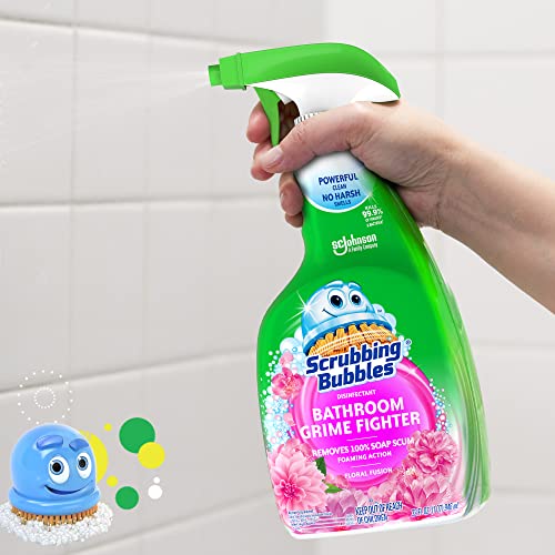 Scrubbing Bubbles Floral Fusion Bathroom Grime Fighter Spray 32oz Pack of 2