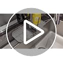 Gosmol Silicone Kitchen Sink Splash Guard - 14.6x5.7 Inch Faucet Drip Mat