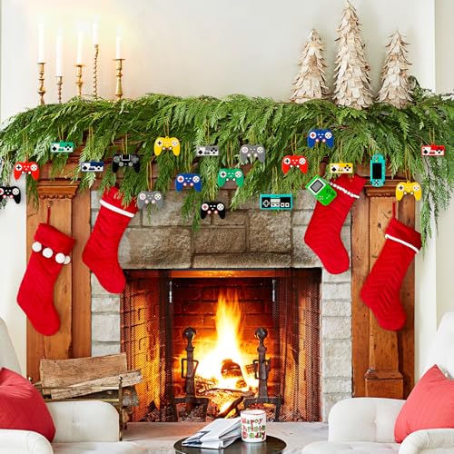 20PCS Christmas Video Game Controller Ornaments - Holiday Gaming Decorations