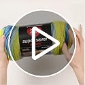 Red Heart Super Saver Ombre Yarn, Party Colorway, 2-Pack Worsted Weight