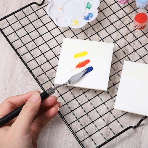 100 Pcs Disposable Nail Polish Palette Paper with Stainless Steel Stirring Rod