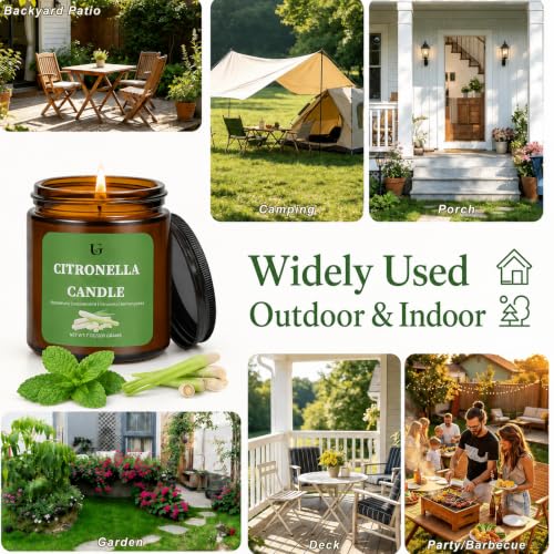 Citronella Candles Outdoor 7oz 1 Pack for Patio & Camping