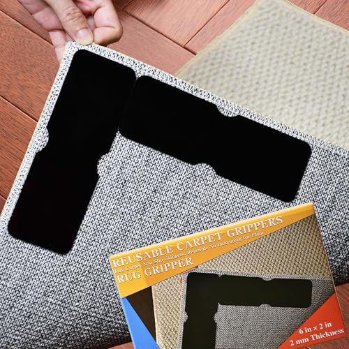 Re-Call Rug Tape - 4 Pack Double-Sided Non-Slip Grippers