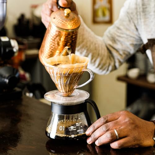 100 Count Unbleached Cone Coffee Filters #4 for 8-12 Cup Drip & Pour Over Coffee