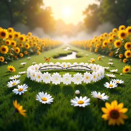 White Daisy Flower Crown Headband Boho Floral Hair Wreath for Wedding and Festivals