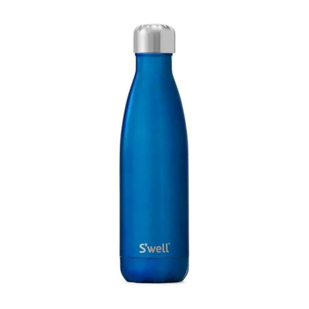 S'well Recycled Stainless Steel Water Bottle 17 Fl ounces Ocean Blue Triple-Layered Vacuum-Insulated Containers Keeps Drinks Cold for 36 Hours and Hot for 18 BPA-Free Perfect for On the Go