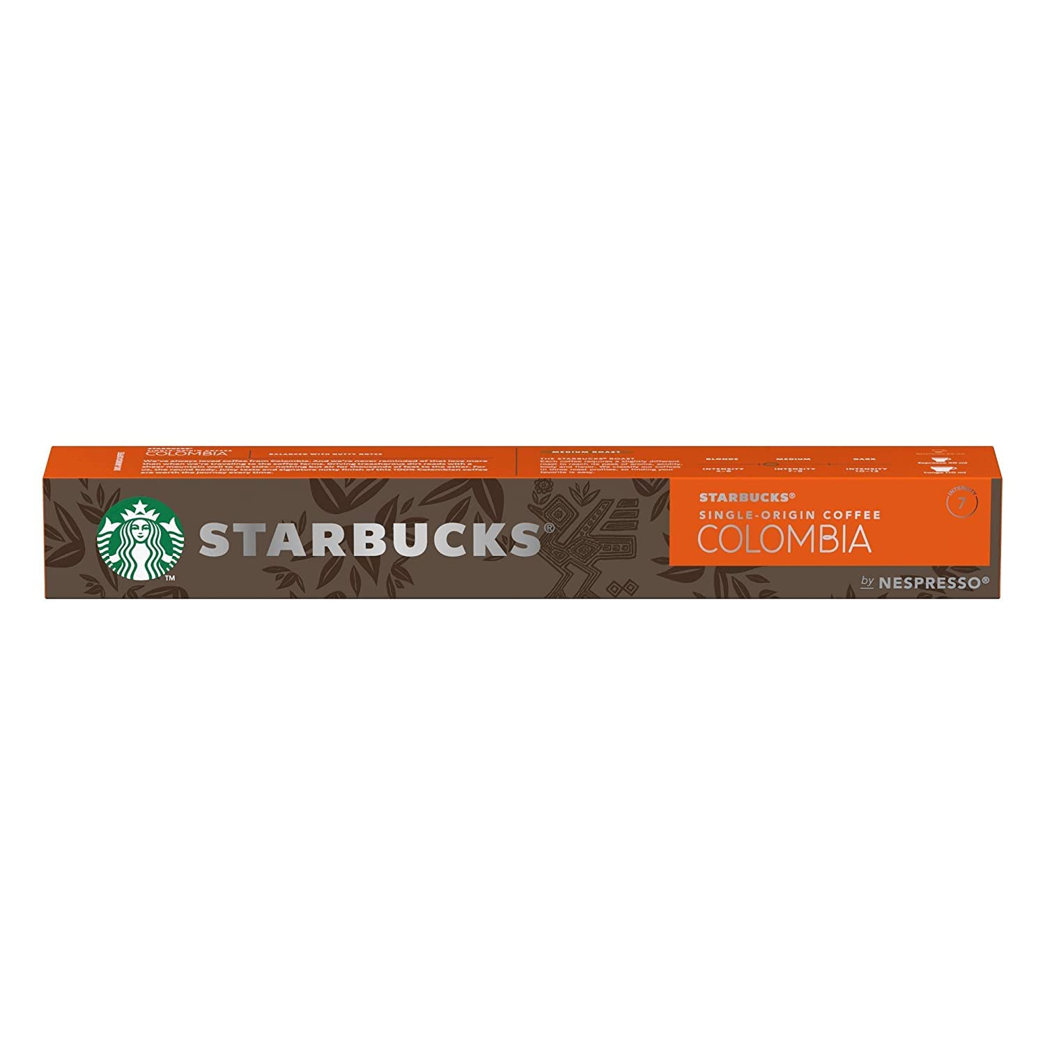 Starbucks by Nespresso, 120 Capsule Box, All Flavors (120-count single serve capsules, compatible with Nespresso Original Line System) (Colombia)
