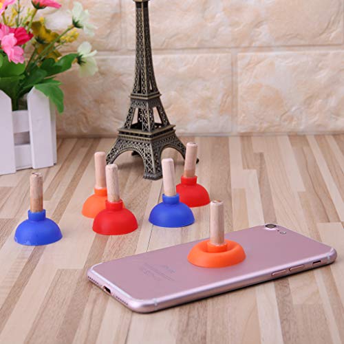 Mini Colorful Toilet Shape Phone Holder Sucker Stand