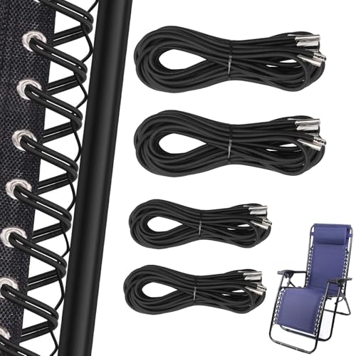 Zero Gravity Chair Replacement Cord Kit - 4 Pack Elastic Cords for Repairing Chairs