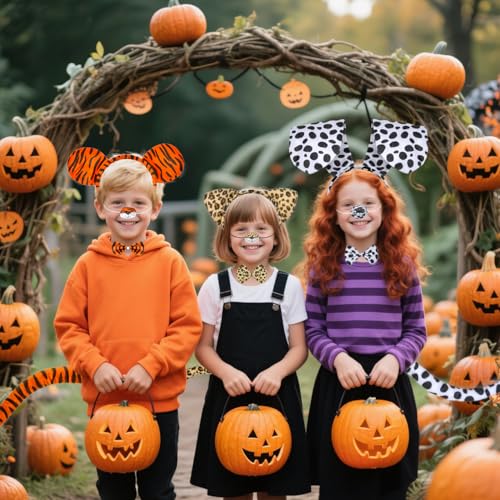 Adults Halloween Animal Costume Set – Tiger, Dalmatian, Giraffe & Pig