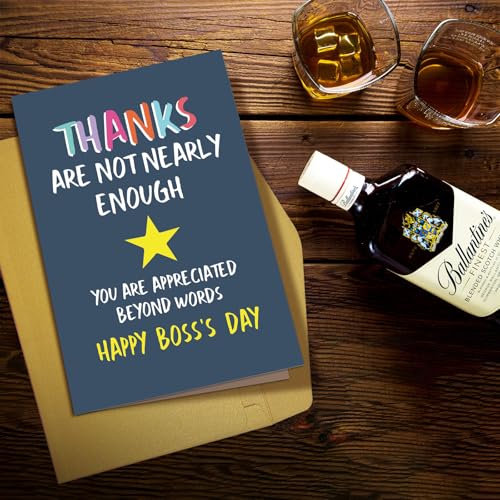 Boss's Day Card for Mentor - Thank You Greeting Card