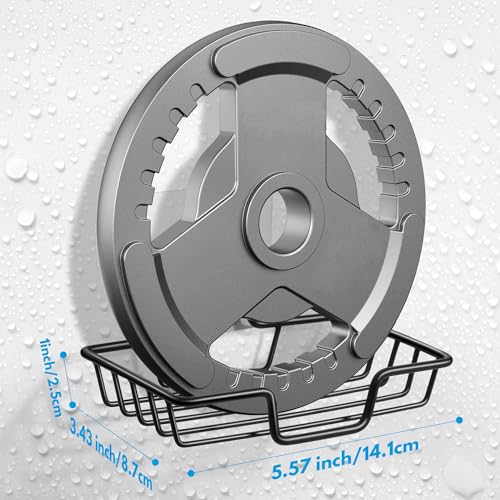Rainspire Stainless Steel Bar Soap Holder - Black Adhesive Shower Dish