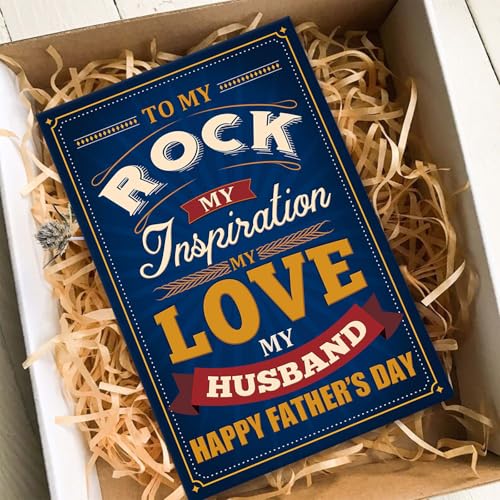 Romantic Father's Day Card for Husband from Wife - 8" x 5.3"