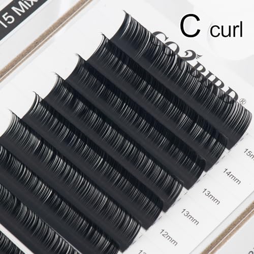 COZBIRD Classic Individual Lash Extensions Soft Matte Black 0.07 C 9mm