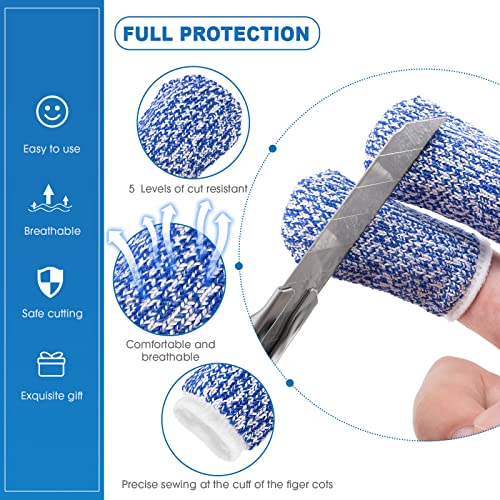 9-Piece Stainless Steel Finger Guard Set for Safe Vegetable Cutting