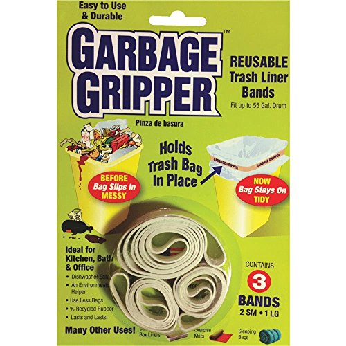 Reusable Garbage Gripper Bands - 3 Pack for Secure Waste Management