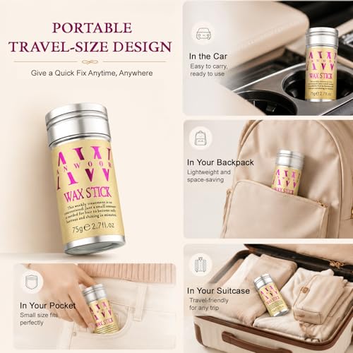 JimysCo Hair Wax Stick for Flyaways Kids and Sleek Styling