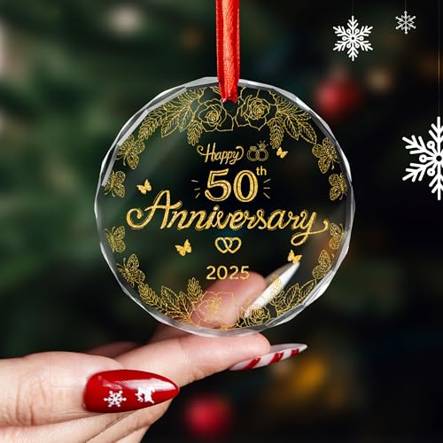 25th Anniversary Ornament - Heart-Shaped Christmas Keepsake 2026
