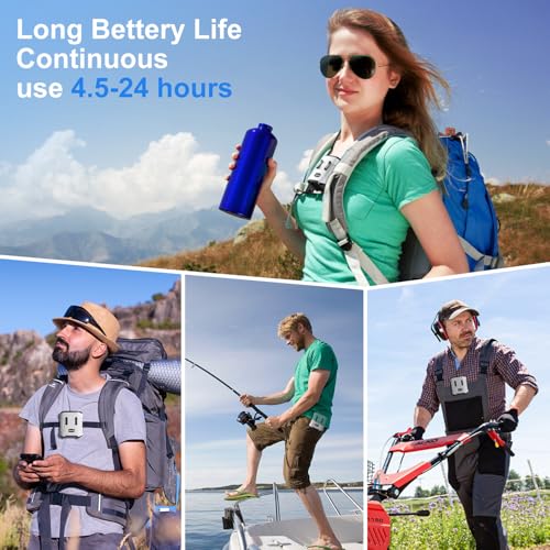 Rechargeable Waist Fan - Clip-On Portable Cooling Fan for Outdoor Work