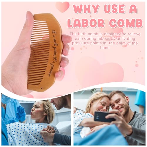 Labor Pain Relief Birth Comb - Natural Acupressure Tool for Pregnancy and Hospital Bag