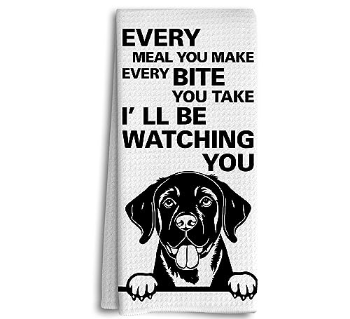 Funny Kitchen Towels - Labrador Retriever Decorative Dish Towels