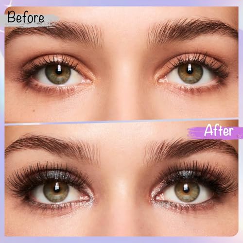 Klfoho 10 Pairs Wispy Cat Eye False Eyelashes Wet Look Manga Lashes