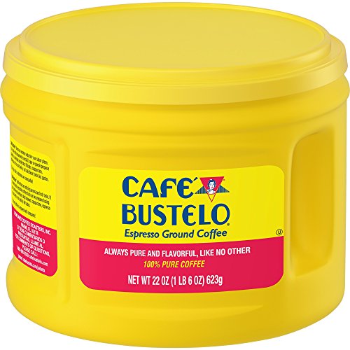 Cafe Bustelo Espresso Ground Coffee Dark Roast 1.38lb Pack - Rich & Bold Flavor
