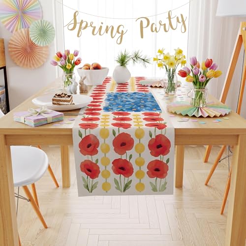 Patriotic Table Runner for 4th of July & Memorial Day - OHOME