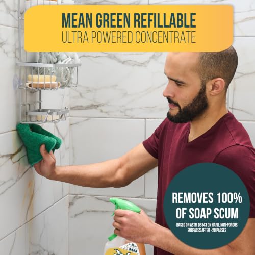 Mean Green Refillable Ultra Powered Bathroom Cleaner Concentrate,