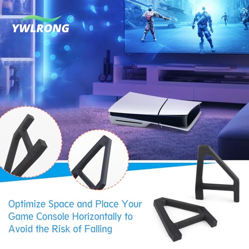 PS5 Slim Stand Console Bracket Holder - Transparent & Black