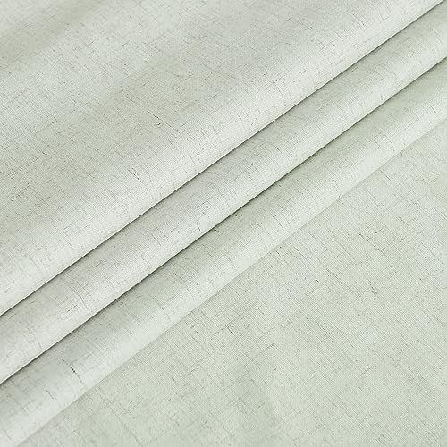 NICETOWN 100% Blackout French Door Curtain Panel, Sage Green, 36" W x 72" L