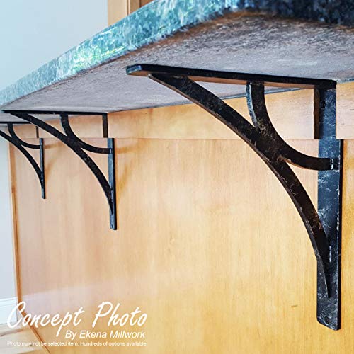 Ekena Millwork BKTM01X10X12SAUACO Metal Bracket, 1 1/2" W x 10" D x 12" H, Antiqued Copper