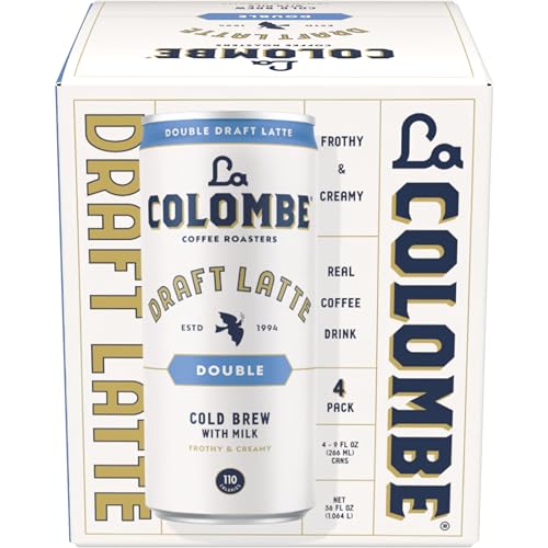 La Colombe Double Draft Latte, Cold-Pressed Espresso, 9 Fl Oz (Pack of 4)